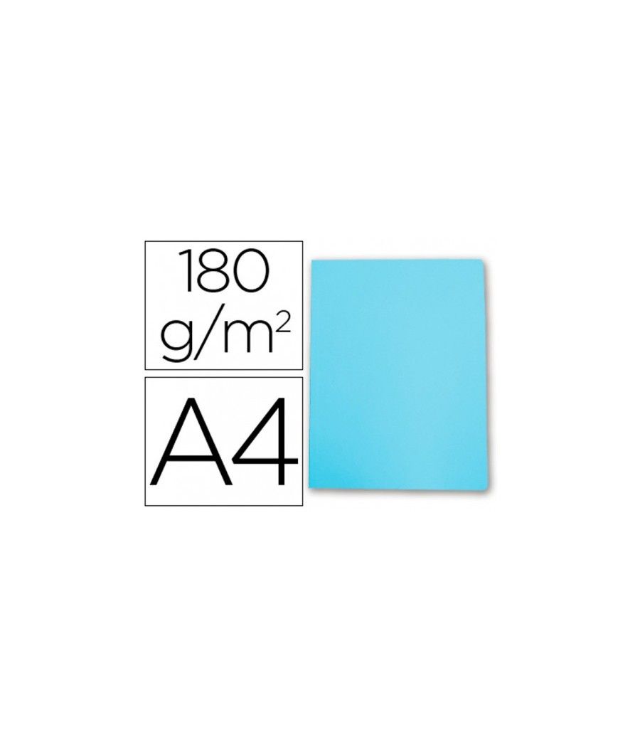 Subcarpeta simples pastel 180 grs a4 color azul gio 400040507 pack 50 unidades
