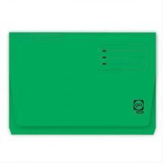 Subcarpeta con bolsa y solapa intensas 320 grs folio color verde gio 400040685 pack 25 unidades