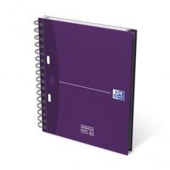 Cuaderno europeanbook 1 tapa extradura a5+ 100 hojas 5x5 colores surtidos essentials 3sep oxford 100100314 pack 5 unidades