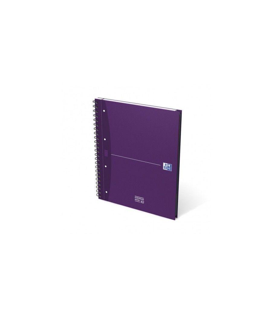 Cuaderno europeanbook 4 tapa extradura a4+ 120 hojas 5x5 colores surtidos essentials oxford 100104738 pack 5 unidades