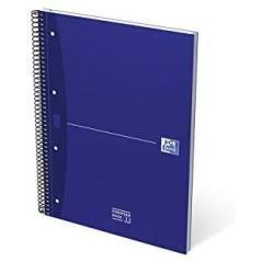 Cuaderno europeanbook 1 tapa extradura a4+ 80 hojas 5x5 color azul essentials oxford 100430421 pack 5 unidades