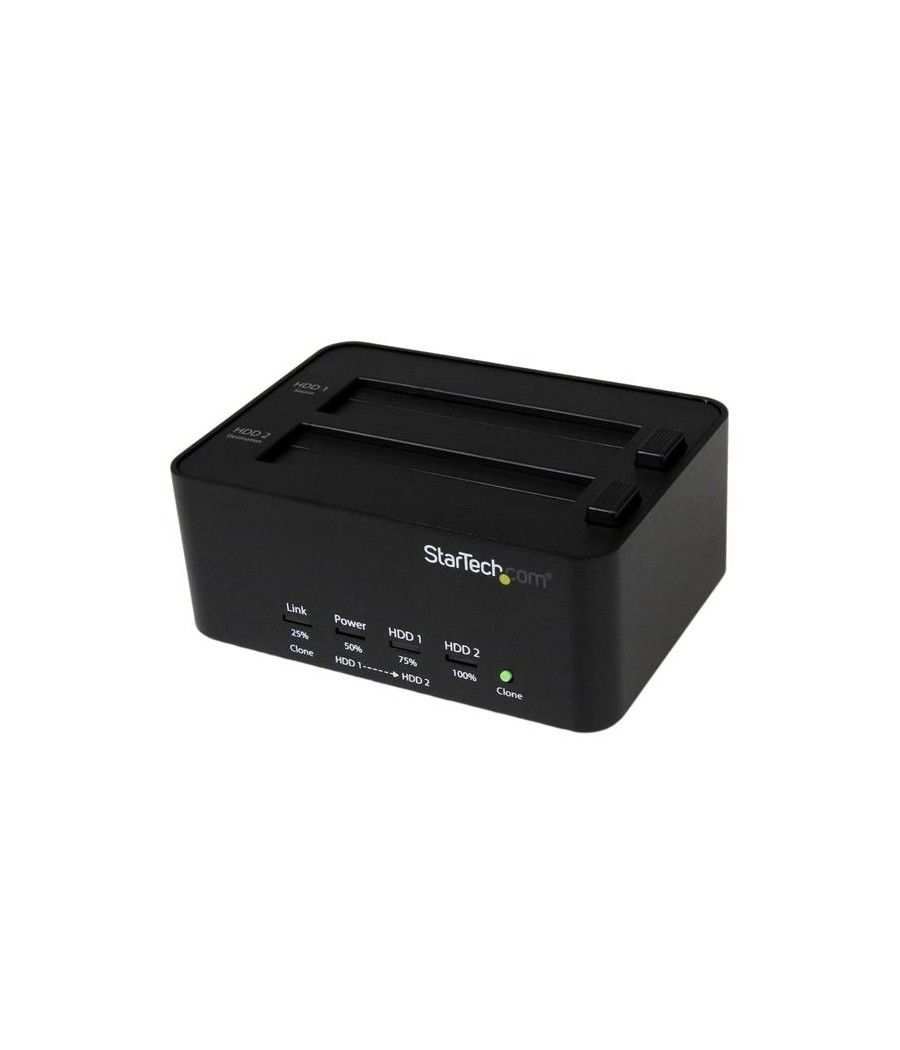 StarTech.com Estación de Conexión Duplicador Borrador Autónomo USB 3.0 de Discos Duros SSD SATA 2,5" 3,5" - Docking Station - Im