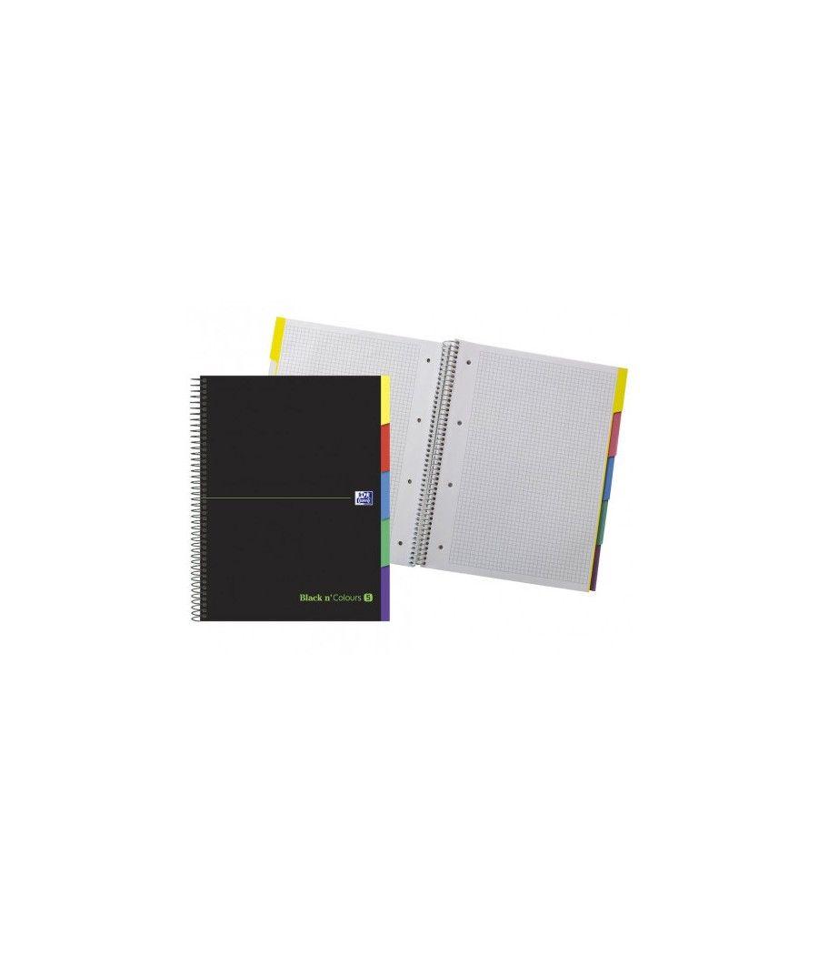 Oxford europeanbook 5 cuaderno y block a4+ 100 hojas negro, verde pack 5 unidades