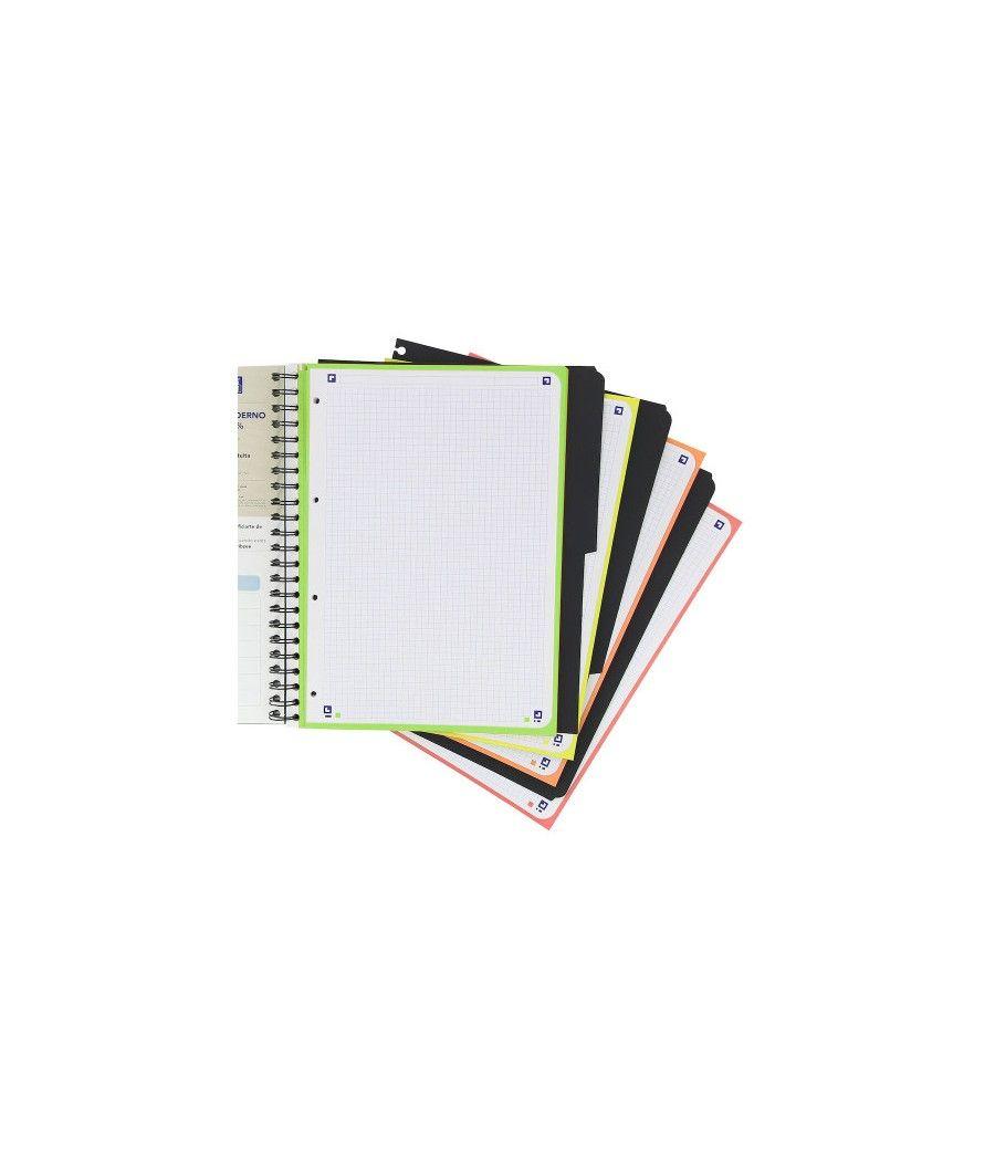 Oxford 400027275 cuaderno y block a4+ 120 hojas colores surtidos pack 5 unidades