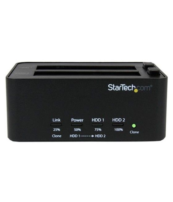 StarTech.com Estación de Conexión Duplicador Borrador Autónomo USB 3.0 de Discos Duros SSD SATA 2,5" 3,5" - Docking Station - Im