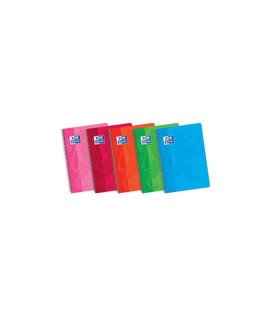 Oxford 100430166 cuaderno y block 80 hojas colores surtidos pack 5 unidades