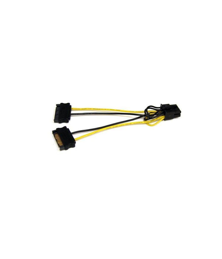 StarTech.com Cable Adaptador 15cm Alimentación SATA a Conector 8 Pines de Corriente de Tarjeta Gráfica PCI Express PCIe - Imagen