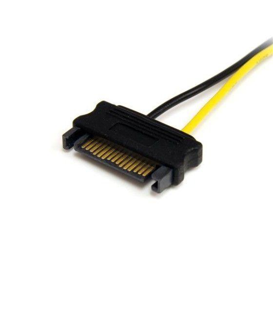 StarTech.com Cable Adaptador 15cm Alimentación SATA a Conector 8 Pines de Corriente de Tarjeta Gráfica PCI Express PCIe - Imagen