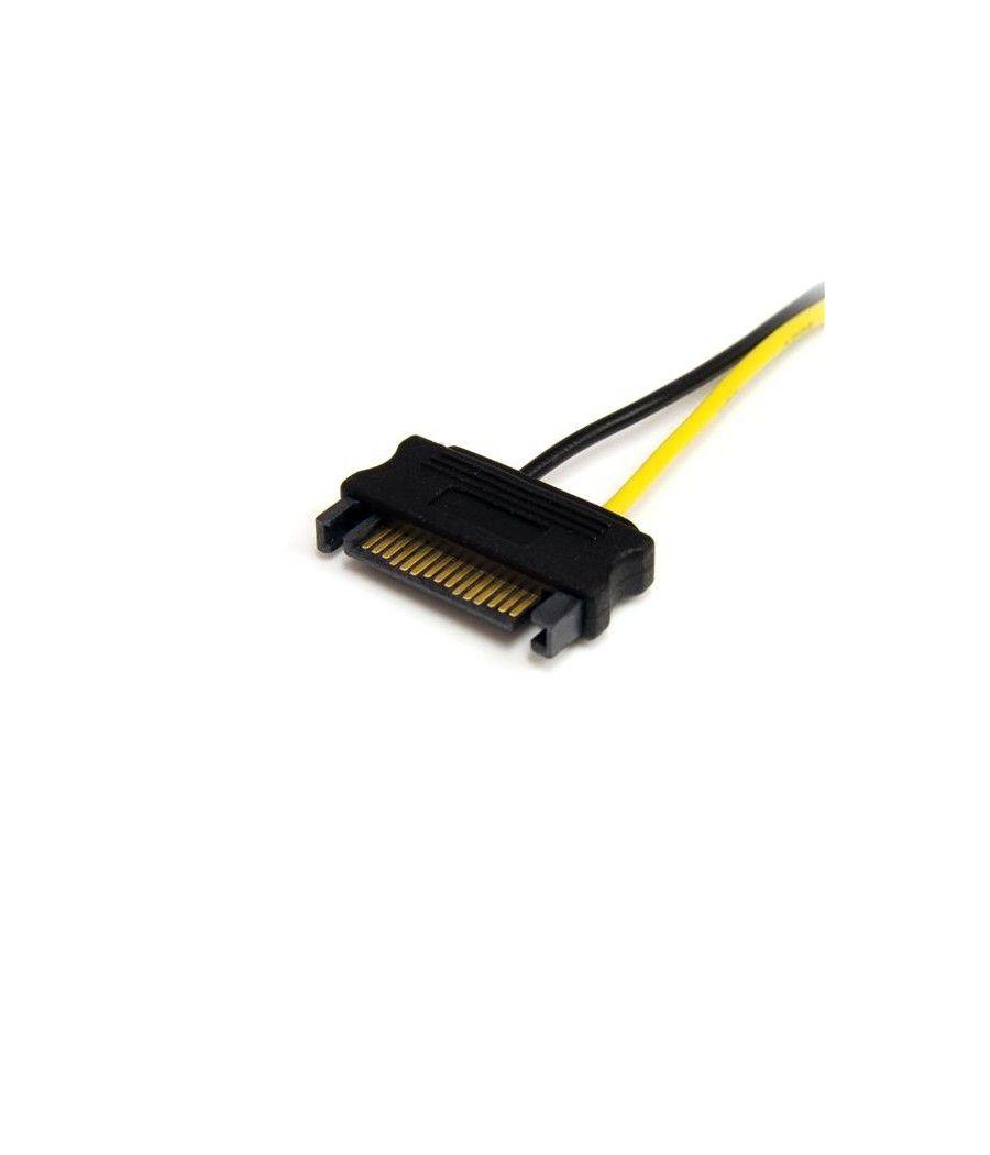 StarTech.com Cable Adaptador 15cm Alimentación SATA a Conector 8 Pines de Corriente de Tarjeta Gráfica PCI Express PCIe - Imagen