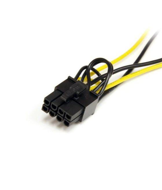 StarTech.com Cable Adaptador 15cm Alimentación SATA a Conector 8 Pines de Corriente de Tarjeta Gráfica PCI Express PCIe - Imagen