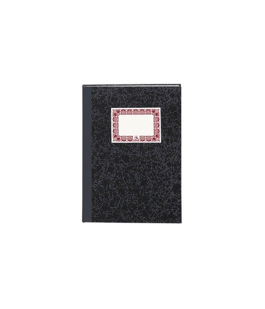 Cuaderno cartoné contabilidad cuadrícula gris oscuro folio natural 100 hojas dohe 09956