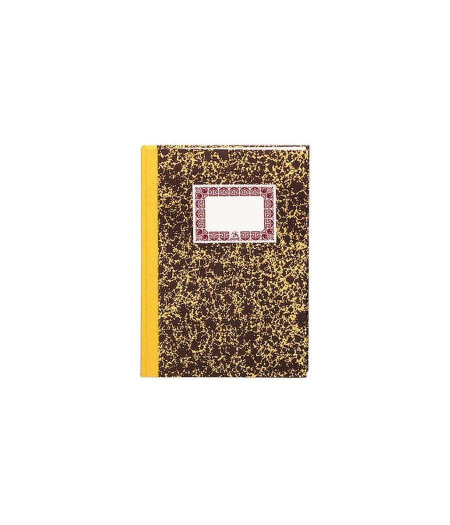 Cuaderno cartoné contabilidad cuentas corrientes amarillo folio natural 100 hojas numeradas dohe 09952