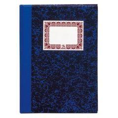 Cuaderno cartoné contabilidad rayado horizontal azul folio natural 100 hojas dohe 09950