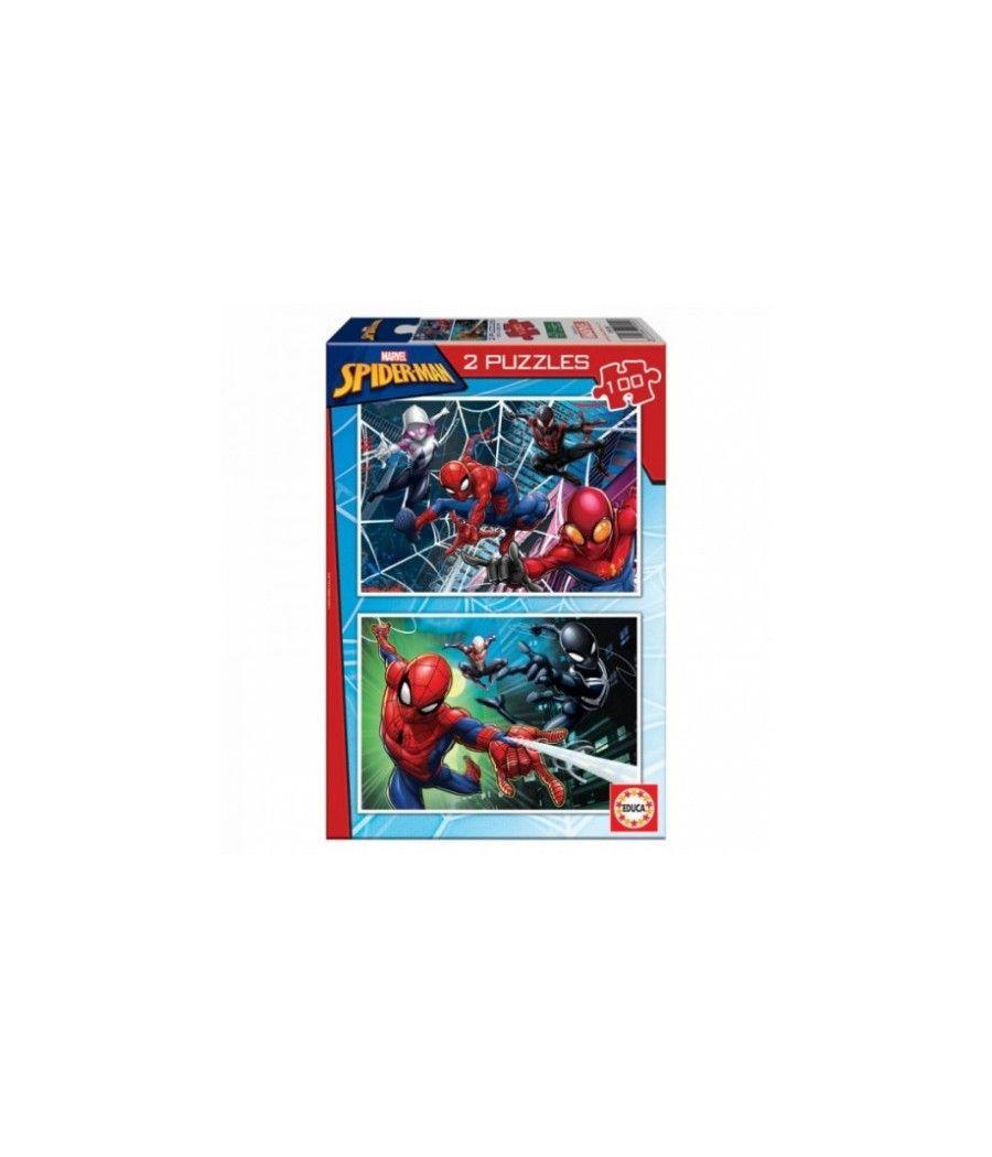 Puzzle 2x100 spider-man de 6-8 años educa borras 18101