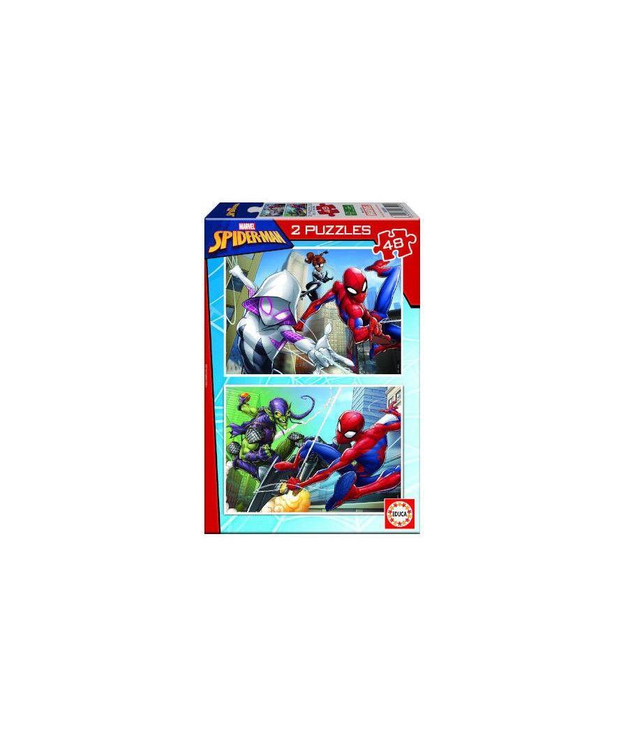 Puzzle 2x48 spider-man de 4-6 años educa borras 18099