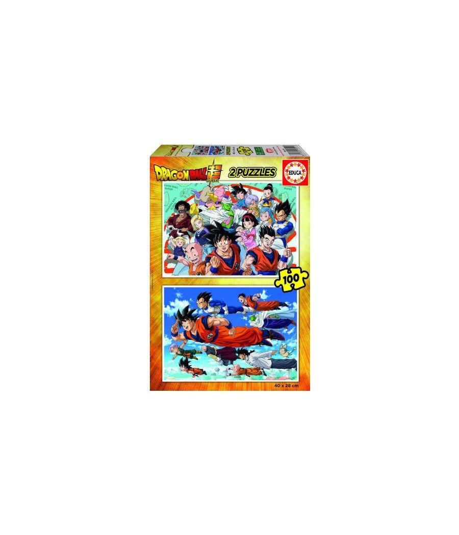 Puzzle 2x100 dragon ball de 6-8 años educa borras 18214