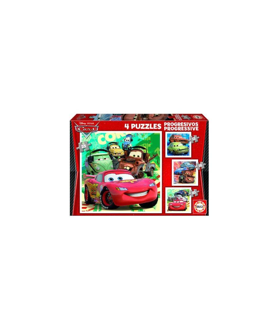 Puzzle progresivos cars 2 12-16-20-25 de 3-5 años educa borras 14942