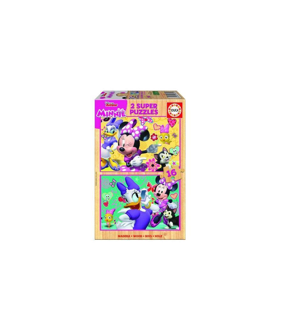 Puzzle madera minnie happy helpers 2x16 piezas educa borras