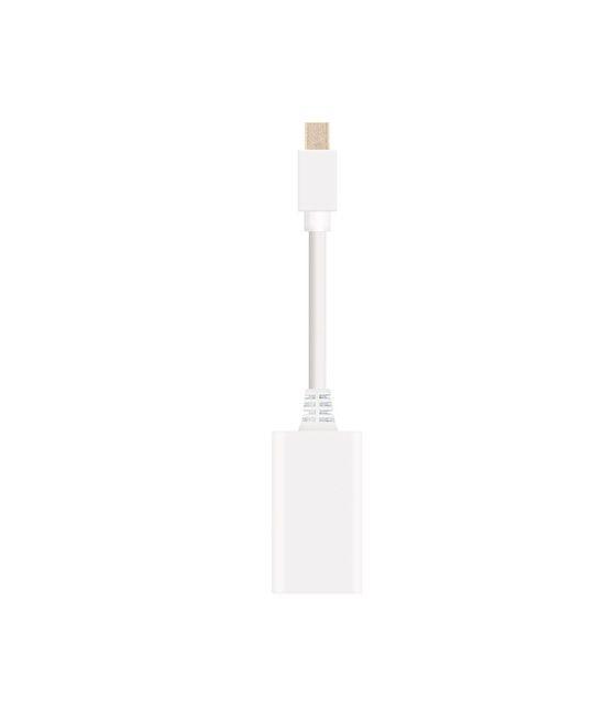 Nanocable CONVERSOR MINI DP A HDMI MINI DP/M-HDMI/H BLANCO 15 CM - Imagen 1