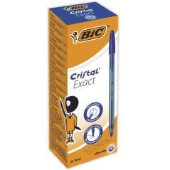 Bic cristal exact azul bolígrafo ultrafino 20 pieza(s) pack 20 unidades