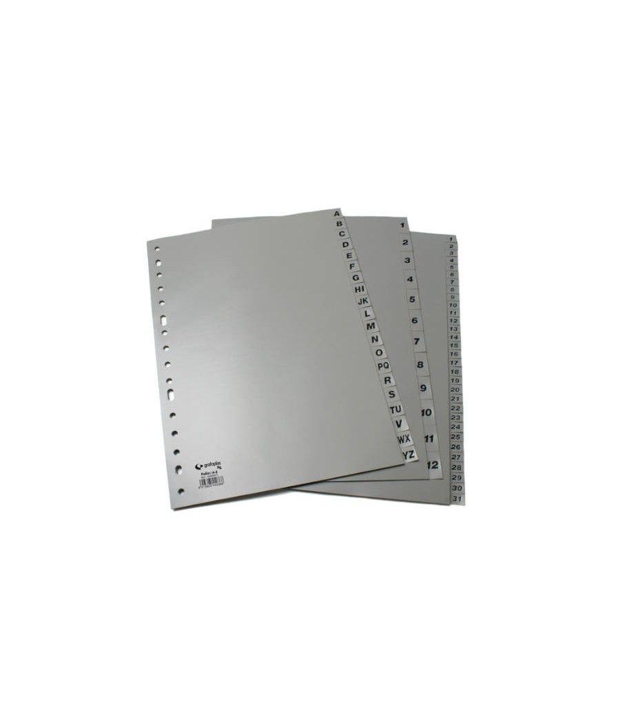 Juego numerico xs 1-12 folio polipropileno gris grafoplas 44412071