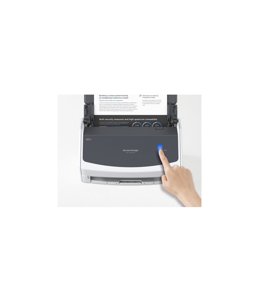 Fujitsu ScanSnap iX1400 Escáner con alimentador automático de documentos (ADF) 600 x 600 DPI A4 Negro, Blanco - Imagen 2