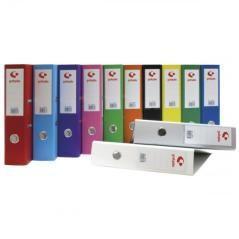 Archivador palanca 65 color morado folio lomo ancho 290x350x75 grafoplas 17279535 pack 12 unidades