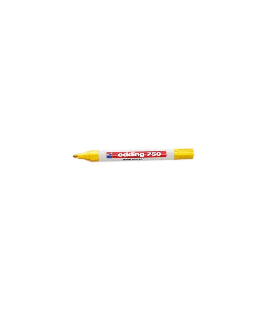 Marcador permanente 2-4mm 750 amarillo edding 750-5 pack 10 unidades