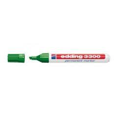 Marcador permanente punta biselada 1-5mm 3300 verde edding 3300-04 pack 10 unidades