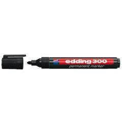 Marcador permanente punta redonda 1.5-3mm 300 negro edding 300-01 pack 10 unidades