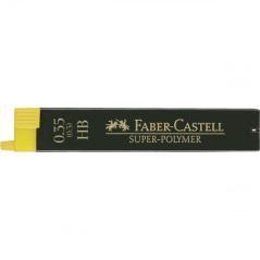 Estuche 12 minas 0.3mm super polimeras hb faber castell 120300 pack 12 unidades