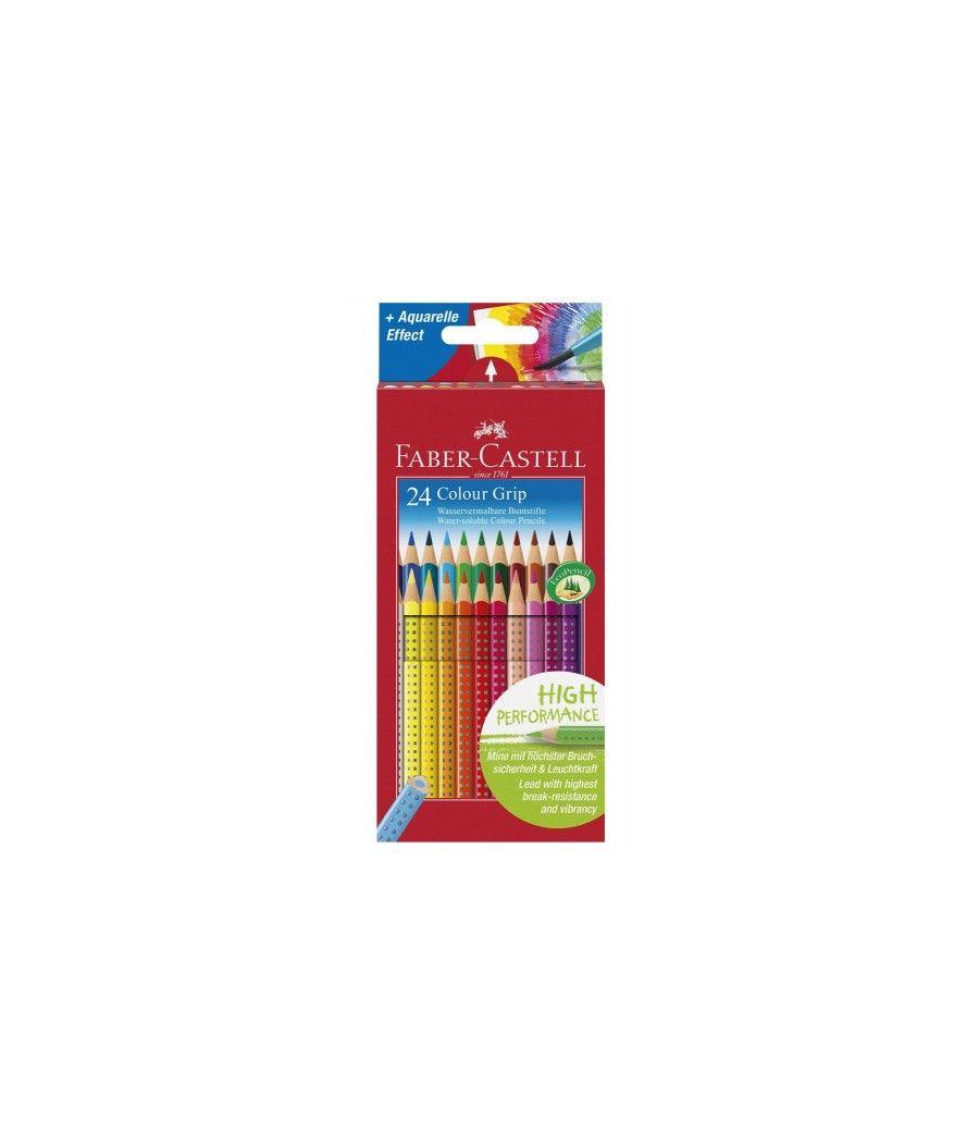 Estuche 24 lapices color grip faber castell 112424