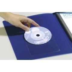 Pack 10 fundas para cd/dvd adhesivas durable 8080