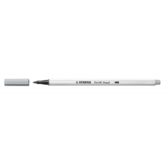 Rotulador punta fibra pincel pen 68 brush gris medio stabilo 568/95 pack 10 unidades