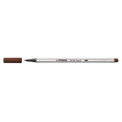 Rotulador punta fibra pincel pen 68 brush marron stabilo 568/45 pack 10 unidades