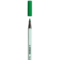 Rotulador punta fibra pincel pen 68 brush verde stabilo 568/36 pack 10 unidades