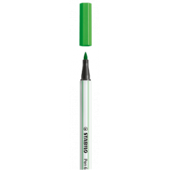 Rotulador punta fibra pincel pen 68 brush verde claro stabilo 568/33 pack 10 unidades