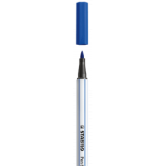 Rotulador punta fibra pincel pen 68 brush azul stabilo 568/32 pack 10 unidades