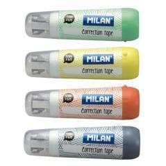 Milan 1301140 corrección de películo/cinta 6 m azul, naranja, turquesa, amarillo 40 pieza(s)
