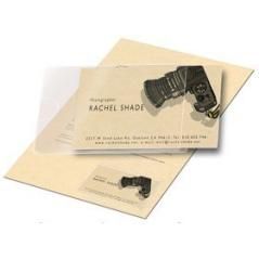 Pack de 10 fundas adhesivas para tarjetas de visita- apertura lateral - 60 x 95 mm 3l 10106