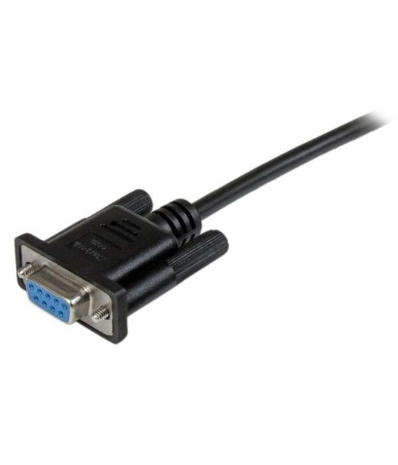 StarTech.com Cable de 1m Nulo de Módem Serie RS232 DB9 - Hembra a Hembra - Color Negro - Imagen 3
