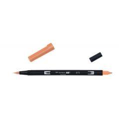 Rotulador doble punta pincel color coral tombow abt-873 pack 6 unidades
