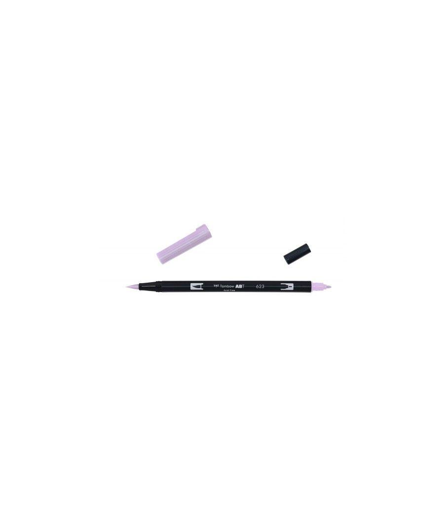 Rotulador doble punta pincel color purple sage tombow abt-623 pack 6 unidades