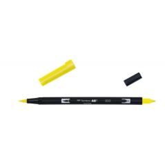 Rotulador doble punta pincel color process yellow tombow abt-055 pack 6 unidades