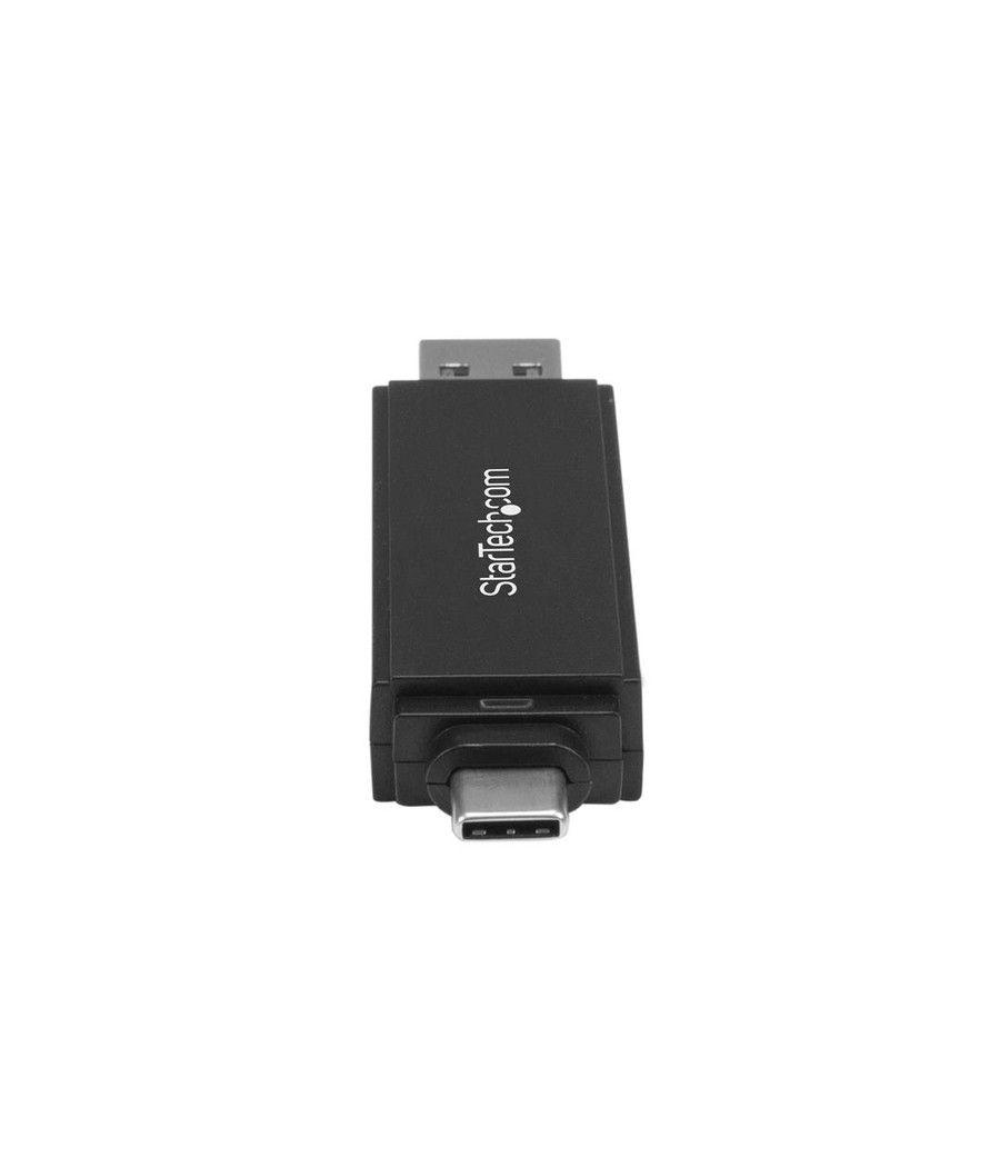 StarTech.com Lector Grabador USB 3.0 USB-C Tipo C y USB-A de Tarjetas de Memoria Flash SD Micro SD Alimentado por USB - Imagen 2