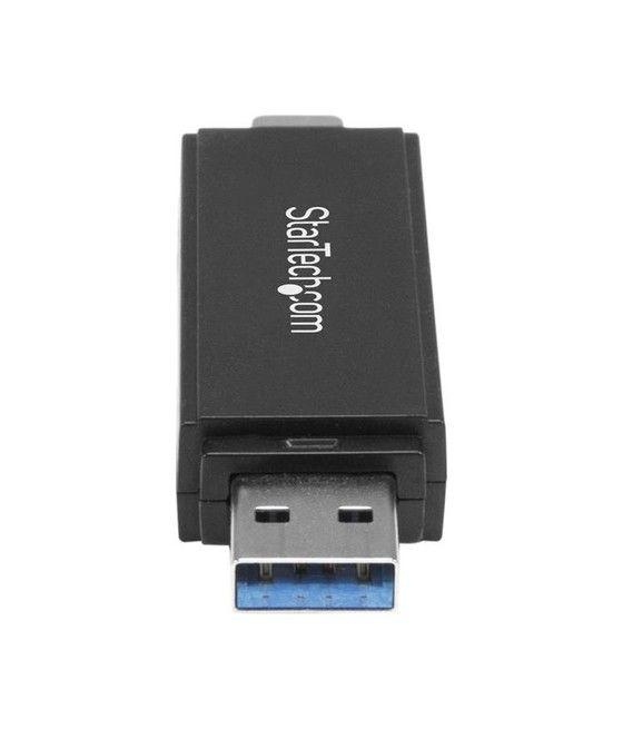 StarTech.com Lector Grabador USB 3.0 USB-C Tipo C y USB-A de Tarjetas de Memoria Flash SD Micro SD Alimentado por USB - Imagen 3