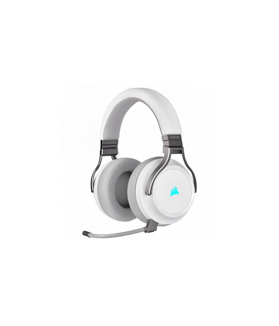 Corsair virtuoso rgb auriculares diadema conector de 3,5 mm usb tipo a blanco