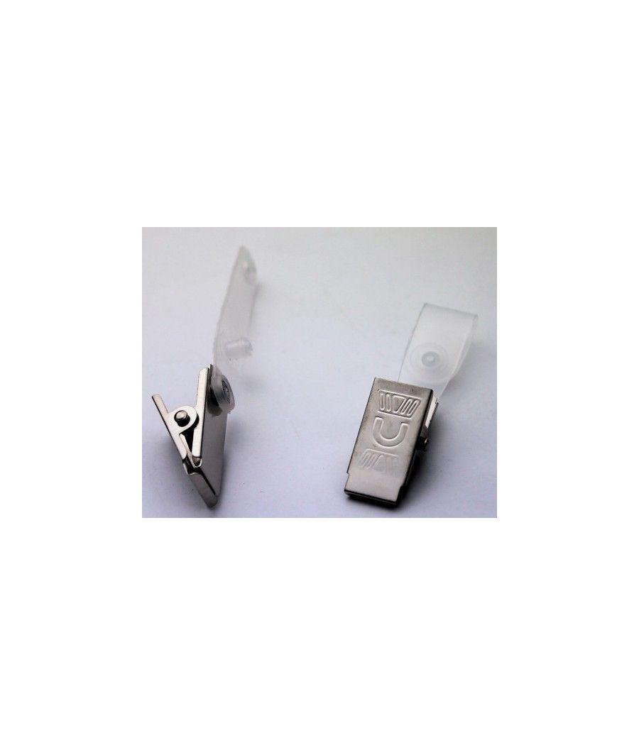 Caja 200 pinzas metalicas con tira para identificador iberplas 1072200