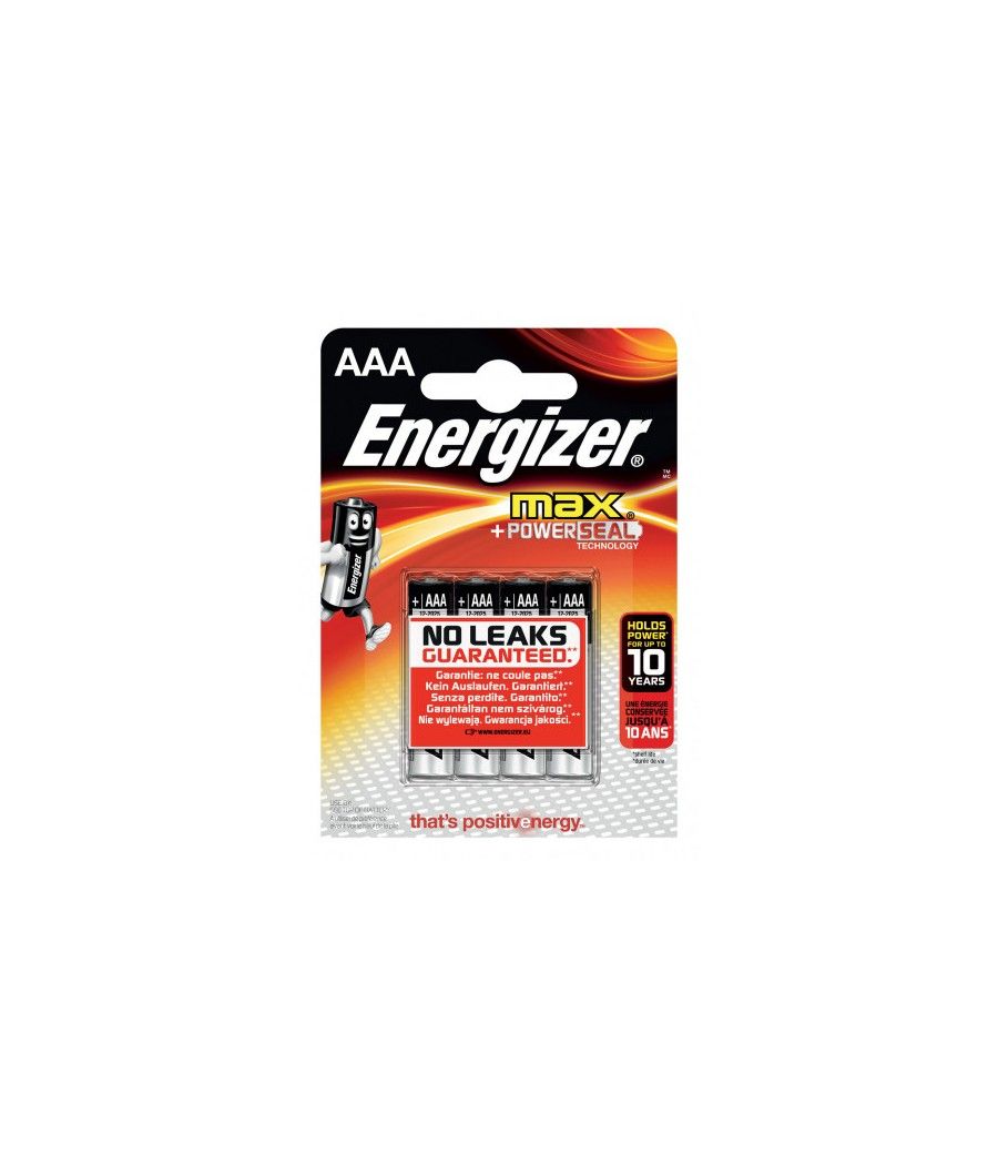 Blister 4 pilas max tipo lr03 (aaa) energizer e301532000