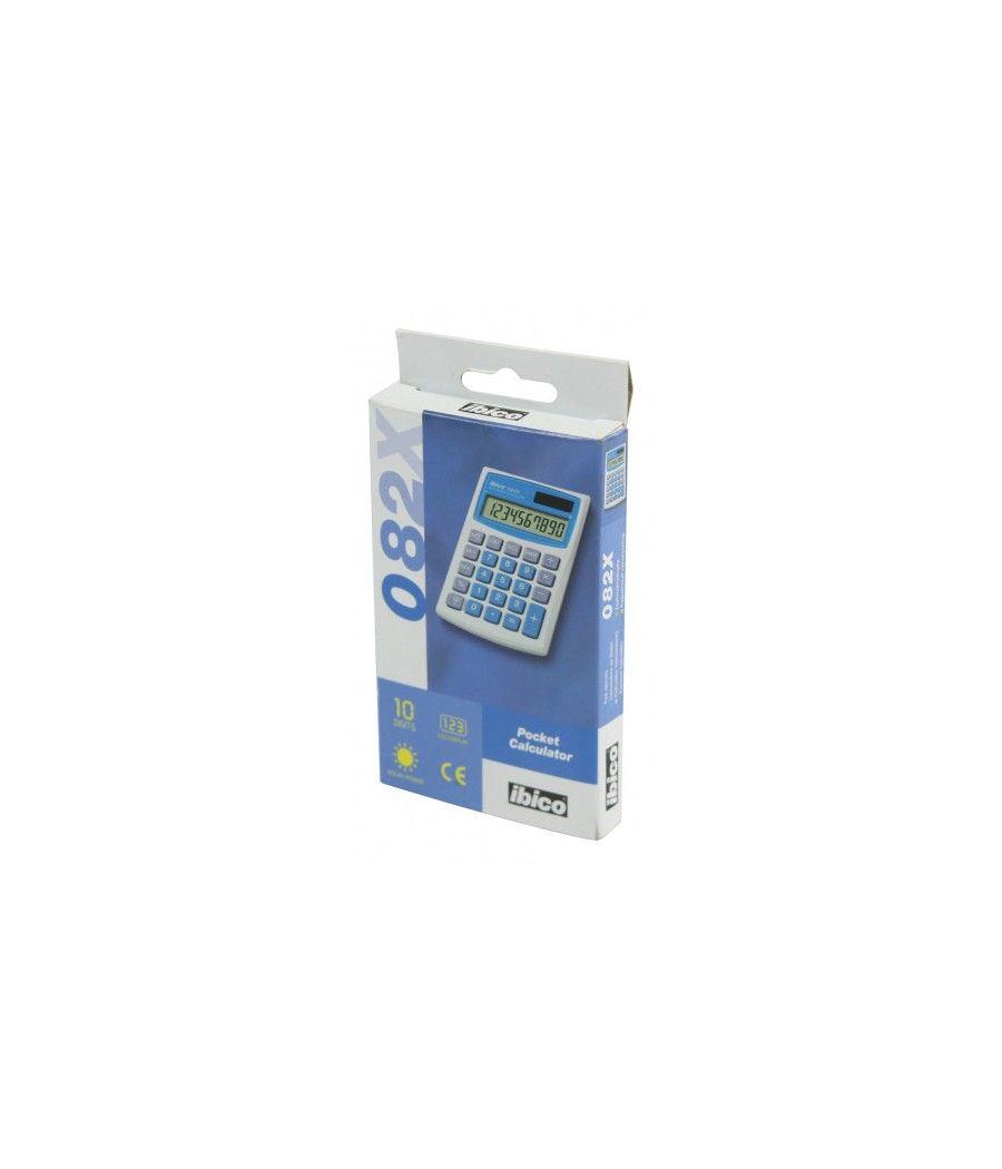 Calculadora de bolsillo de 10 digitos modelo 082x solar / pila ibico ib410017